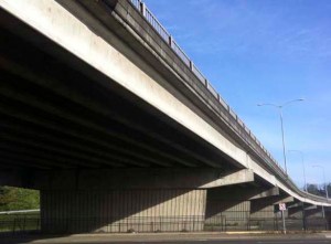 The City of Tacoma was awarded a $3 million grant from the Federal Highways Administration to provide a cement concrete overlay to the Union Avenue Viaduct to repair the bridge deck surface. (FILE PHOTO BY TODD MATTHEWS)