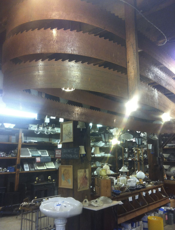 Earthwise Architectural Salvage expanded to Tacoma last summer. The store, located at 628 East 60th St., on Tacoma's East Side, occupies two floors and approximately 14,000 square feet of the Hillsdale lumber and sawmill. (PHOTO BY TODD MATTHEWS)