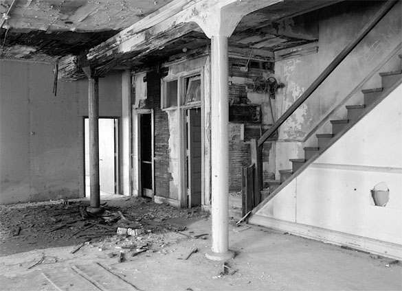 The former Luzon Building in downtown Tacoma, which was designed by two famous Chicago architects, constructed in the 1890s, and demolished in 2009 after the City of Tacoma deemed the historically significant building a safety hazard for fear it would collapse after decades of neglect. A glimpse inside the building prior to its demolition. (FILE PHOTO / TACOMA DAILY INDEX)
