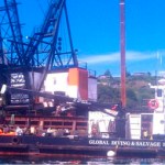 Global Diving & Salvage removed crushed cars from the bottom of Commencement Bay last week. (PHOTO COURTESY GLOBAL DIVING & SALVAGE)