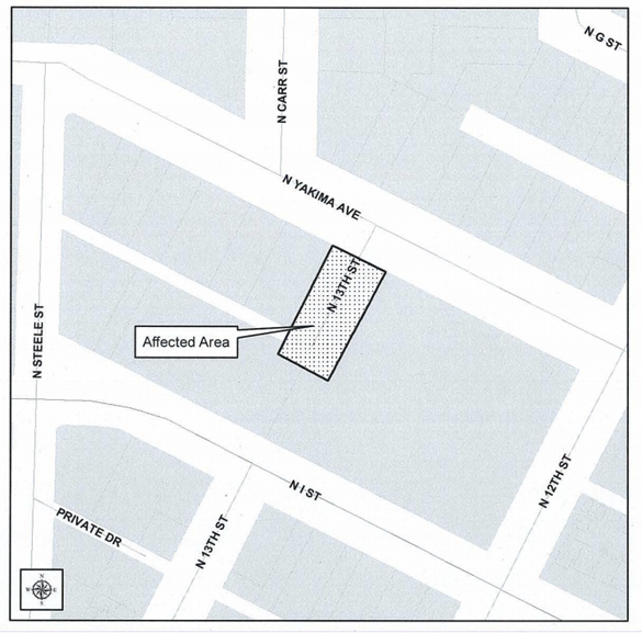The site of Mr. Dahl Drive. (IMAGE COURTESY CITY OF TACOMA)