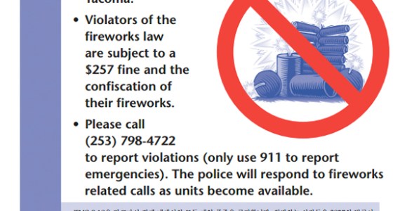 City of Tacoma: Campaign begins to curb illegal fireworks over Independence Day