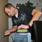 Pierce County employees working at the County-City Building in downtown Tacoma took steps to reduce energy use last month by removing personal appliances, turning off lights, unplugging electronics, keeping windows closed, and turning off computer monitors. The building's windows were recently upgraded from original single-pane glass to an energy efficient double-pane, which reduces air leakage and allows for better temperature control inside the building. (PHOTO COURTESY PIERCE COUNTY)