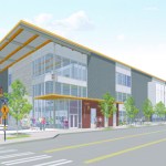 A preliminary design image for the University of Washington Tacoma and the YMCA of Pierce and Kitsap Counties University Y Student Center. The three-story, 70,238-square-foot building will serve UW Tacoma students, faculty and staff, YMCA members and the community. (IMAGE COURTESY UW TACOMA / MCGRANAHAN ARCHITECTS)