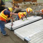 Pierce County Public Works crews are nearly finished rehabilitating the A Street KPS boat launch in the community of Home near Carr Inlet. The boat launch was closed on July 15 to allow crews to replace the existing ramp structure with concrete panels purchased from the Washington Department of Fish and Wildlife. According to Pierce County officials, work should be completed this week, with the exception of some paving. (PHOTO COURTESY PIERCE COUNTY)