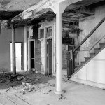 The former Luzon Building in downtown Tacoma, which was designed by two famous Chicago architects, constructed in the 1890s, and demolished in 2009 after the City of Tacoma deemed the historically significant building a safety hazard for fear it would collapse after decades of neglect. A glimpse inside the building prior to its demolition. (FILE PHOTO / TACOMA DAILY INDEX)