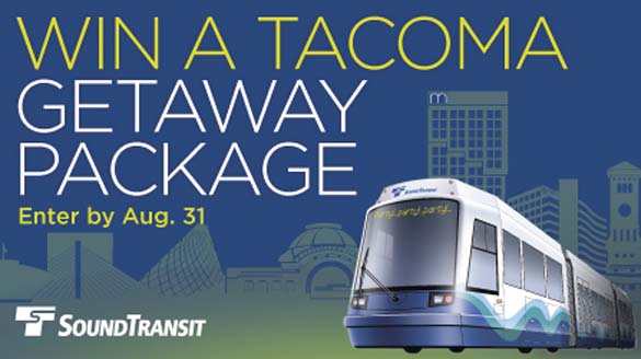 AUGUST 2013 | Sound Transit will kick off the 10-year anniversary of the start of service for Tacoma's Link light rail with contest to win prizes. (IMAGE COURTESY SOUND TRANSIT)