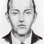 An artist conceptual sketch of "Dan Cooper" (a.k.a. DB Cooper), who hijacked Northwest Orient Airlines flight 305 on Nov. 24, 1971. (PHOTO COURTESY WASHINGTON STATE HISTORICAL SOCIETY)