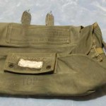Green, chest-mount reserve container provided to hijacker Dan "D.B." Cooper on Nov. 24, 1971. Part of one of four parachutes provided to the hijacker as part of his demands. (PHOTO COURTESY WASHINGTON STATE HISTORICAL SOCIETY)