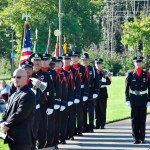 The Tacoma Fire Department hosted a public remembrance ceremony at Marine Park along Ruston Way Wednesday morning to mark the 12th anniversary of the 9/11 tragedy. Guest speakers included Tacoma City Councilmember Robert Thoms and Tacoma Fire Chief James P. Duggan. The event was part of a nationwide salute to firefighters, police officers, emergency medical services workers and civilians whose lives were forever changed on that day. (PHOTO COURTESY TACOMA FIRE DEPARTMENT)