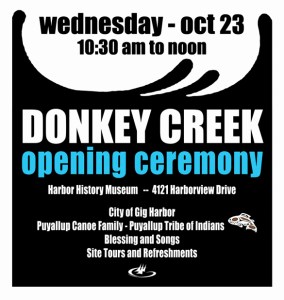 Grand Opening ceremony ahead for Gig Harbor Donkey Creek restoration project