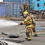 Tacoma firefighters this week participated in a multi-company drill to hone their skills during a mass causality incident. (PHOTO COURTESY TACOMA FIRE DEPARTMENT)