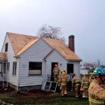 Tacoma firefighters were in Fife Tuesday to hone their skills under live fire conditions. Four engine crews from five different fire stations battled the controlled blaze, which was set at a vacant house in the 6200 block of 16th Street East and on property owned by Tacoma RV Center in Fife. (PHOTO COURTESY TACOMA FIRE DEPARTMENT)