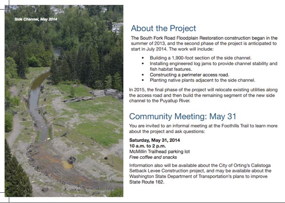 Pierce County to resume Puyallup River flood mitigation project