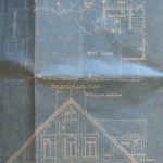 An old Girl Scout Cookie box found in the Shaw House contained some of the architect's original drawings, designs, correspondence, notes, business cards, and contracts. (IMAGE COURTESY SUSAN JOHNSON / ARTIFACTS CONSULTING)