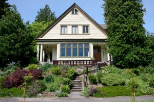 For more than 45 years, Stanley T. Shaw, the late Tacoma architect, lived in this two-story, 2,200-square-foot home anchored at the corner of North Lawrence Street and North 25th Street. Along with his wife, Clara, Stanley raised four children in the home, which wasn't originally built by Shaw but served as a sort of laboratory for some of his architectural ideas. (PHOTO COURTESY SUSAN JOHNSON / ARTIFACTS CONSULTING)
