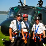 Area emergency responders participated in an on-water rescue demonstration Monday afternoon on Tacoma's Thea Foss Waterway. (PHOTO COURTESY TACOMA FIRE DEPARTMENT)
