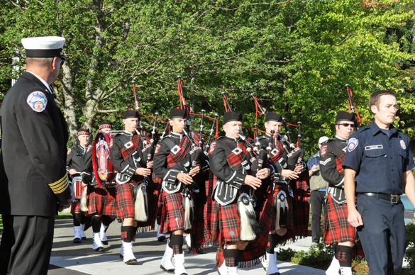 The Tacoma Fire Department hosted a public remembrance ceremony at Marine Park along Ruston Way Thursday morning to mark the 13th anniversary of the 9/11 tragedy. (PHOTO COURTESY TACOMA FIRE DEPARTMENT)