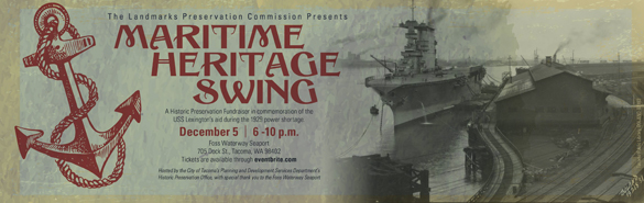 Big band jazz, swing dancing at historic Foss Waterway Seaport Dec. 5