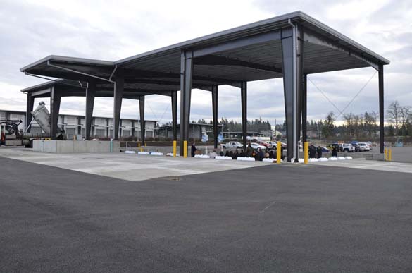 Pierce County officials Thursday marked the completion of a $1.6 million, 2.5-acre facility in Spanaway that aims to improve how the county processes roadside storm drain waste. (PHOTO COURTESY PIERCE COUNTY)