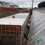 Pierce County designed and installed an innovative stormwater runoff system that involved reinforced concrete instead of constructing a traditional detention pond as part of a series of road improvement projects along the 176th Street East corridor. (PHOTO COURTESY PIERCE COUNTY)