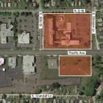 Pierce County has proposed a plan to build a new Pierce County General Services Building on the site of the former Puget Sound Hospital, which is located near South 36th Street and Pacific Avenue. (IMAGE COURTESY PIERCE COUNTY)
