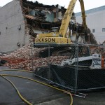 Pierce County razes century-old downtown Tacoma building. (PHOTO BY TODD MATTHEWS)