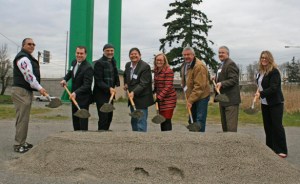 Local officials gathered Wednesday in Tacoma for a ground-breaking ceremony to mark the beginning of the Washington State Department of Transportation's most recent Interstate 5 high-occupancy vehicle (HOV) project in Tacoma. (PHOTO COURTESY WASHINGTON STATE DEPARTMENT OF TRANSPORTATION)