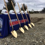 The Washington National Guard held a ground-breaking ceremony on Feb. 18 to mark the beginning of construction of the $28 million Pierce County Readiness Center at the Camp Murray military base in Tacoma. (PHOTO COURTESY WASHINGTON NATIONAL GUARD)