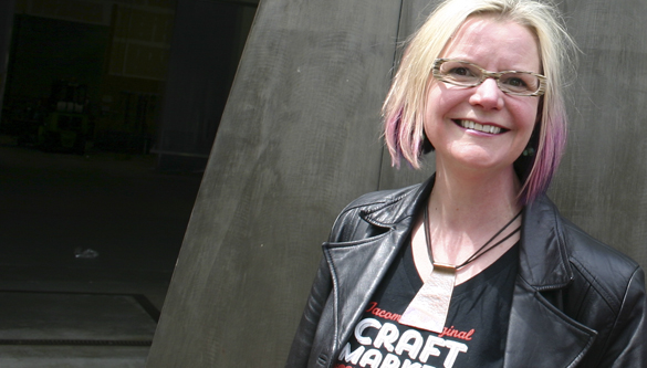 "Andy [Warhol] said he wants to see the Tacoma Dome as a flower," says City of Tacoma Arts Administrator Amy McBride. She supports an effort to cover the roof of the downtown arena with a flower designed by the late Pop artist. "I think we should fulfill his wishes." (FILE PHOTO BY TODD MATTHEWS)