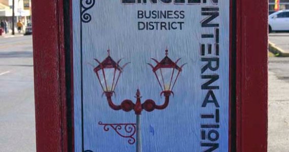 Red ornamental street lamps are iconic fixtures in Tacoma's Lincoln International Business District. (FILE PHOTO BY TODD MATTHEWS)