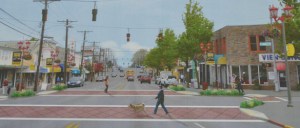 A conceptual design for crosswalks in Tacoma's Lincoln International Business District. (IMAGE COURTESY CITY OF TACOMA)