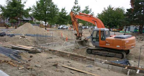 Construction is well under way on a $7.6 million project that will create a new aquatics facility at the People's Community Center in Tacoma's Hilltop neighborhood. (PHOTO BY TODD MATTHEWS)