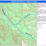 The proposed Vancouver Notch is located on privately-owned land 12 miles west of Mount Rainier, where the Puyallup River and Mowich River intersect, and bounded by an 1,800-foot hill known as "The Divide" (IMAGE COURTESY WASHINGTON STATE DEPARTMENT OF NATURAL RESOURCES)