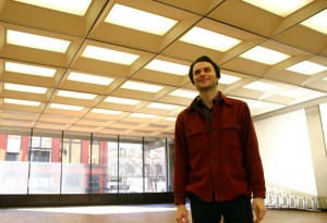 Spaceworks Tacoma Marketing and Artscapes Coordinator Gabriel Brown inside 1120 Creative House. (FILE PHOTO BY TODD MATTHEWS)