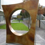 The University of Washington Tacoma received the AMOCAT Arts Award (Arts Parton) for its contribution to the local arts community. A memorial along the Prairie Line Trail on the UW Tacoma campus commemorates the former Japanese Language School, and features a bronze sculpture by Gerard Tsutakawa, as well as an interpretive plaque that tells the story of the school and its community. (FILE PHOTO BY TODD MATTHEWS)