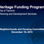 **UPDATE** Tacoma to introduce $50K historic preservation grant program