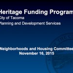 **UPDATE** Tacoma to introduce $50K historic preservation grant program