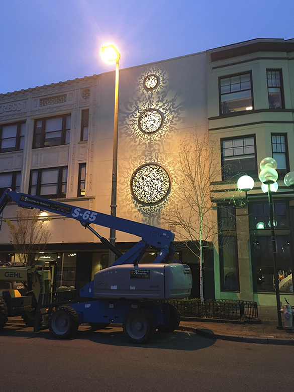 **UPDATE W/PHOTOS** Major artwork to be installed this weekend in downtown Tacoma's Theater District
