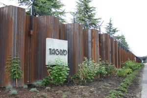 A 2,500-foot-long floodwall surrounds the Central Wastewater Treatment Plant in Tacoma. (FILE PHOTO BY TODD MATTHEWS)