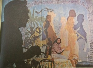 Mural, interior of Court coffeehouseImage courtesy of The News Tribune