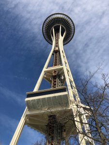 No matter what else might be going on at the ground level, few things are as glorious as a spring day in Seattle. Photo: Morf Morford
