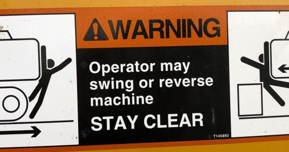 Somehow this warning sign seems to sum up the second decade of the 21st Century. Photo: Morf Morford