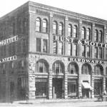 The Sprague Building on Pacific Avenue completed construction around February of 1890. The United Way of Pierce County and Children&rsquo;s Museum of Tacoma are two of the current businesses there. Courtesy Tacoma Public Library, (Image from ca.1890, # BU-10728)