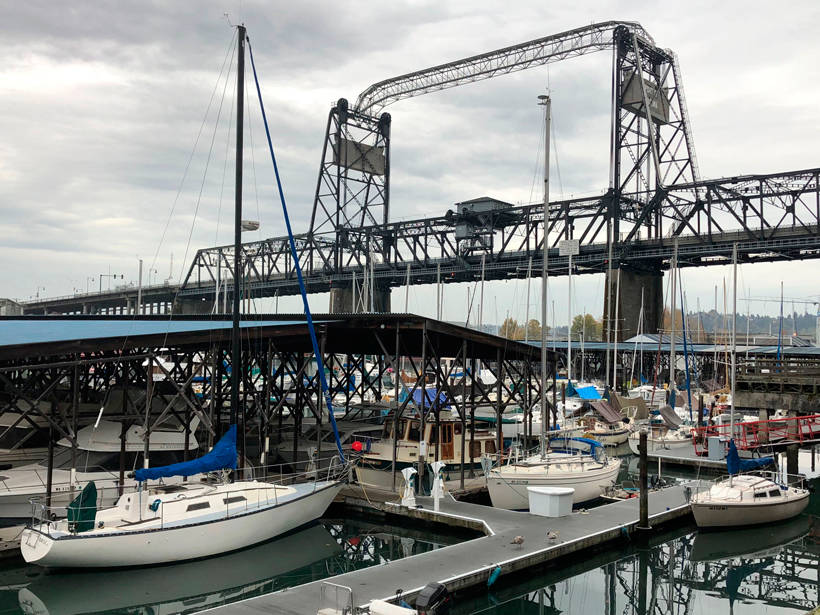 Boats under 11th Street Bridge, Photo by Morf Morford