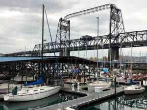 Boats under 11th Street Bridge, Photo by Morf Morford