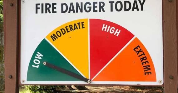 This is where we want to see our fire level in April - at the lowest possible level. (Photo by Morf Morford)