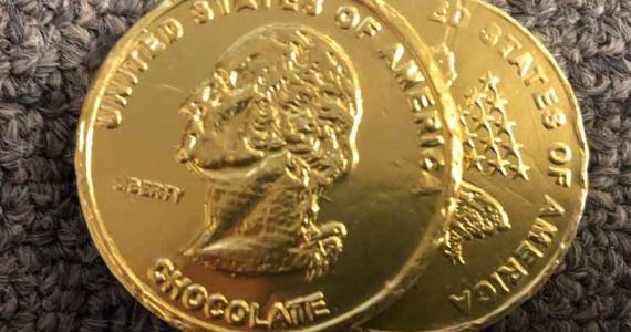 Like gold, chocolate wont always hold its value. But you can always eat it. (Photo by Morf Morford)