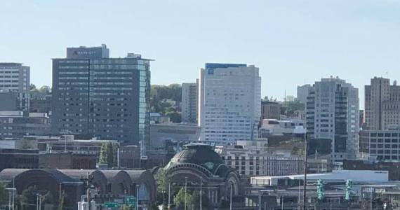 The City of Tacoma, like its skyline, is far more interesting up close than from a distance. (Photo by Morf Morford)