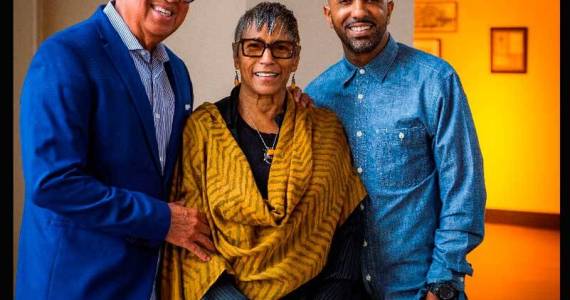 Portrait of Bernard, Shirley, and Khalil Kinsey. Courtesy of The Kinsey African American Art & History Collection.